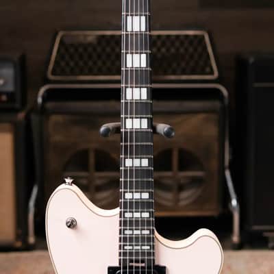 EVH Limited Edition SA-126 Special Semi-Hollow Electric Guitar - Satin Shell Pink with Ivory Case image 4