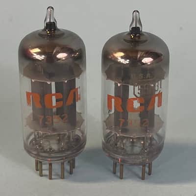 1973 RCA 5963 12AU7WA ECC82 (X2) Matched Pair Vintage 1970s Preamp Tubes! T206 image 2
