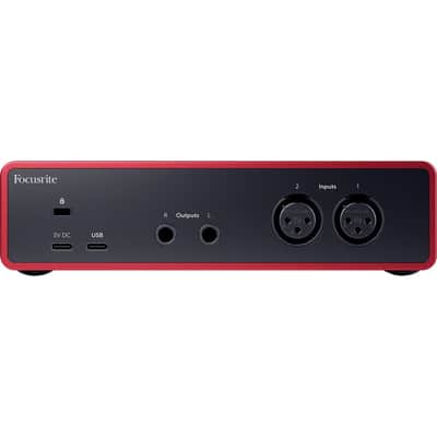 Focusrite Scarlett 2i2 4th Gen USB Audio Interface with Gator Microphone Pop Filter, XLR Cable and StreamEye Polishing Cloth image 6