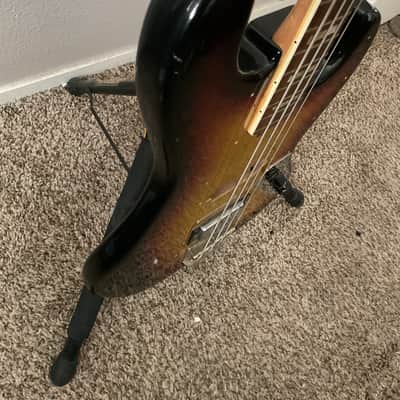 El Degas Jazz Bass 1970/1980's, Sunburst, HH Mini Humbuckers image 6