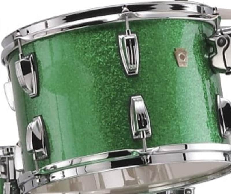 Ludwig *Pre-Order* Classic Maple 8x12" Green Sparkle Rack Tom Drum Atlas Mount | Made in the USA | Special Order | Authorized Dealer image 1