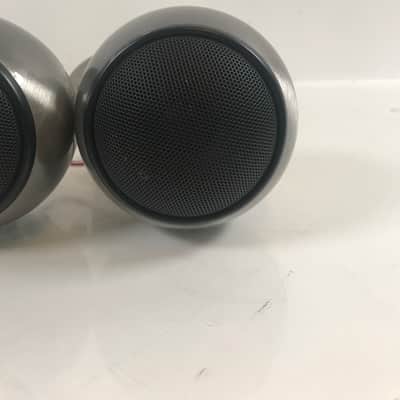 Anthony Gallo Acoustics Nucleus Micro Speakers Brushed Chrome Pair image 2