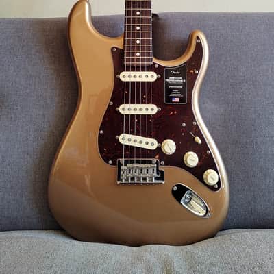 Fender Limited American Professional II Stratocaster® Firemist Gold, Full Rosewood Neck (2021) image 6