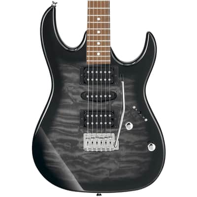 Ibanez GRX70QA-TKS Transparent Black Burst image 1