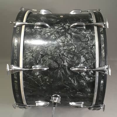 Vintage 1962 Slingerland Chicago Niles USA American Bass Drum 14x20 Black Diamond Pearl Limited Edition Gene Krupa image 7