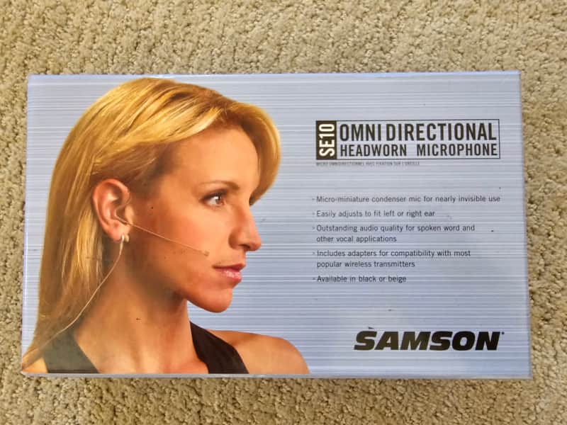 Samson SE10 Earset Microphone with Miniature Condenser Capsule 2010s - Tan image 1