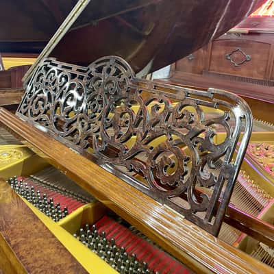 Immagine HAAKE HANNOVER PIANOFORTE CODINO RADICA DI NOCE - 6