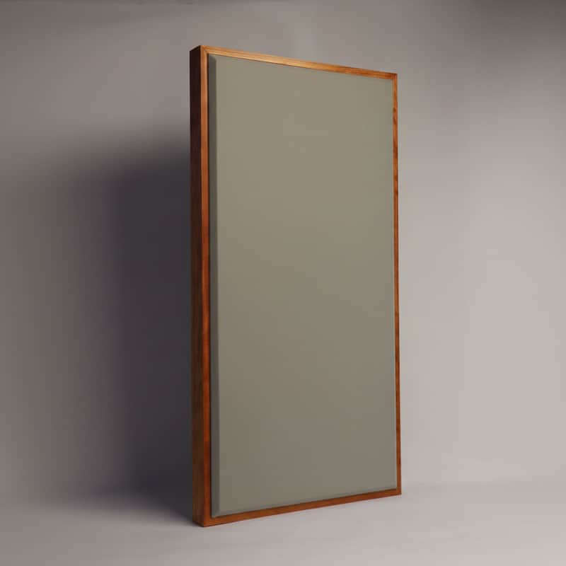 Custom Framed Acoustic Wall Panel | Aluminum Fabric & Gunstock Wood Frame | Furniture-Quality Sound Absorbing Panel | Recording Studio, Home Studio, Mixing Room, Podcast Studio, Home Theater, Listening Room, Office & Vocal Booth | Made in USA image 1