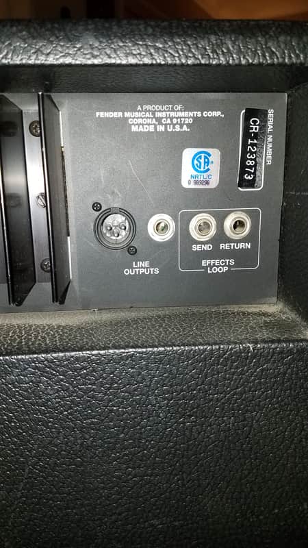 Fender BXR Two Hundred PR 286 Bass Combo Amp - 200w 15