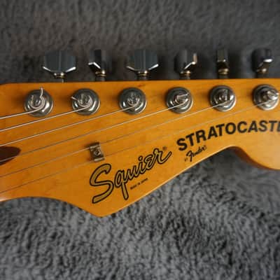 1987 MIJ Squier Stratocaster Fujigen E-Series Sunburst w/ ESP Rail Pickup & Fender Case image 11