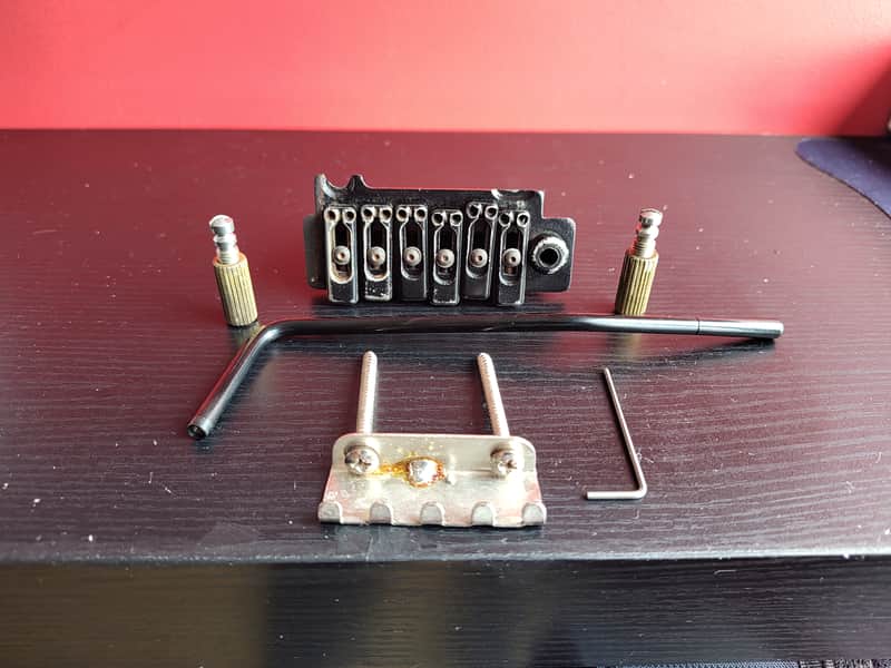 Wilkinson VS100N 2-Point non-locking Tremolo Bridge black 1996 image 1