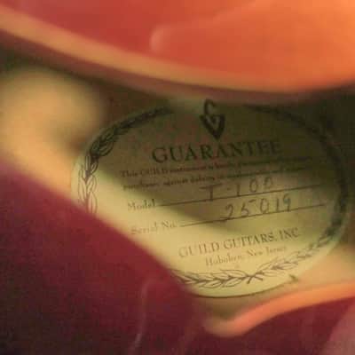 1963 Guild T-100 Hollow Body "Slim Jim" image 3