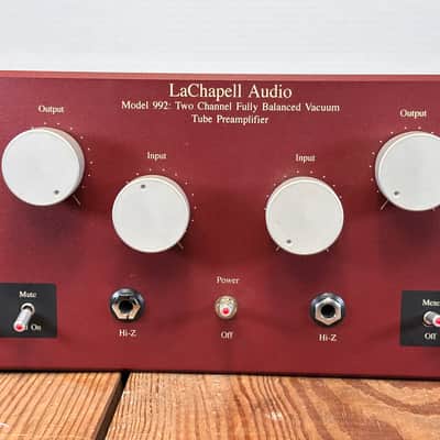 LaChapell Audio 992EG 2-Channel Tube Mic Preamp with Extended Gain 2010s - Red image 6