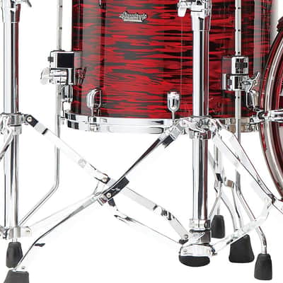 Tama MRF1614-ROY Starclassic Maple Duracover Wrap Floor Tom 16 - Red Oyster image 4