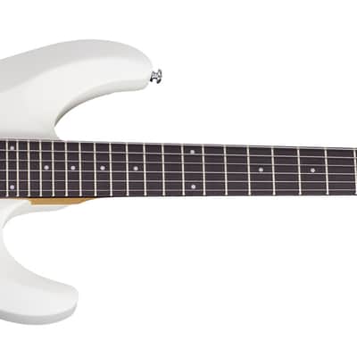 Schecter C-6 FR Deluxe guitar in Satin White image 1