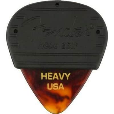 198-5351-900 Fender Mojo Grip Picks Heavy 3-pack Tortoise Shell Guitar/Bass