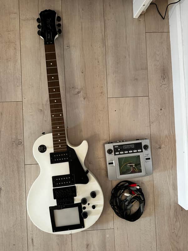Modified Epiphone Les Paul Studio 1998 - 2003 - Alpine White image 1