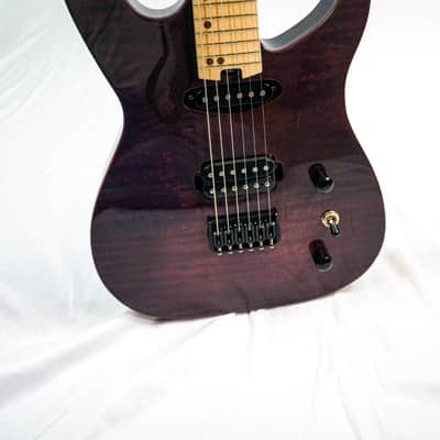 Swisher Handmade Machine 6 2022 Merlot Electric Guitar image 15