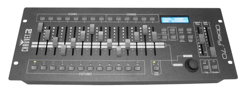 Chauvet DJ OBEY70 DMX Controller for Up to 12 Lighting Fixtures with Joystick Control image 1