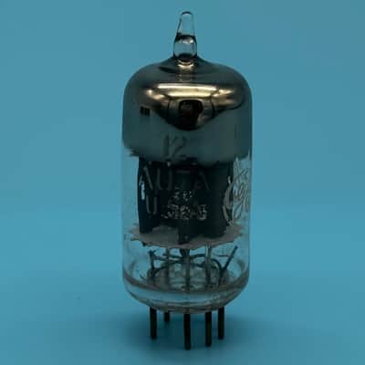 1963 GE 12AU7A ECC82 Vintage Short Gray Plate Halo Getter Preamp Tube! T320 image 4