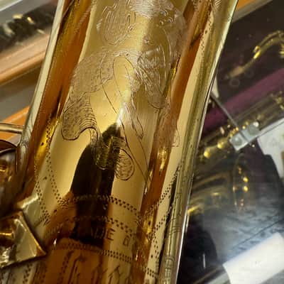 Conn Gold Plated New Wonder 8m C Melody Saxophone w/PORTRAIT EXTRA ENGRAVING image 7