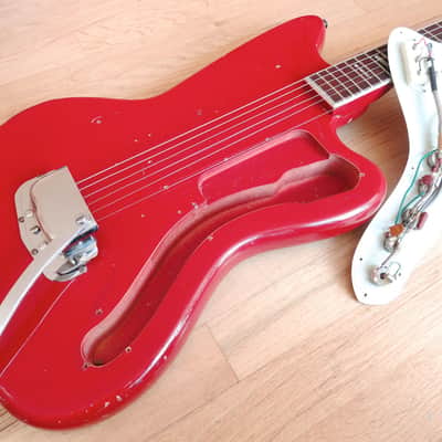 1967 Silvertone by Harmony 1488 Silhouette Vintage Guitar DeArmond Gold Foils image 16