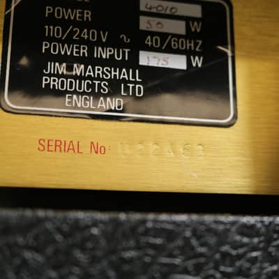Vintage Marshall JCM800 Model 4010 50W 1x12 Tube Combo Amp 1986 image 6
