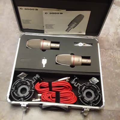 Pair of Akg Studio Condenser Mic's + Shockmounts, Cables & Locking Case (*Great for Drum Overheads*) image 2