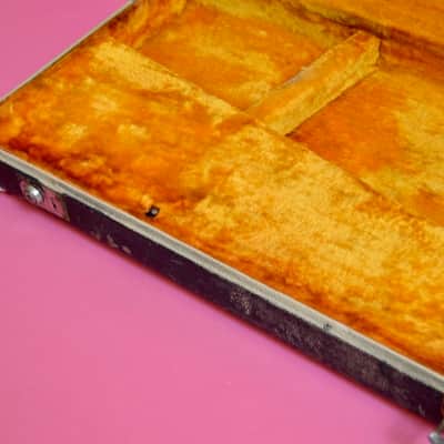 Vintage 1962 Fender Jazz Base / Precision Bass Hard Case - White Tolex - Rare Custom Color Case!  Pre-CBS Strat image 5