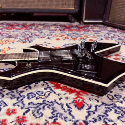 2006 B.C. Rich MK5 Warlock - Gloss Black w/ Carve Top image 10