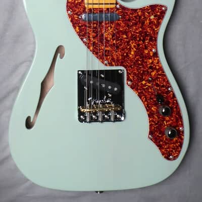 Fender American Professional II Telecaster® Thinline Transparent Surf Green image 2