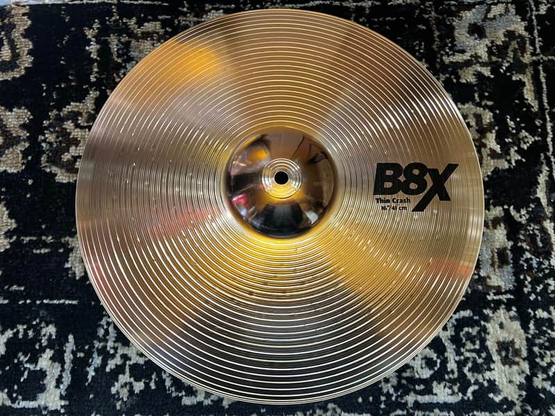 Sabian 16" B8X Thin Crash Cymbal - Brilliant image 1