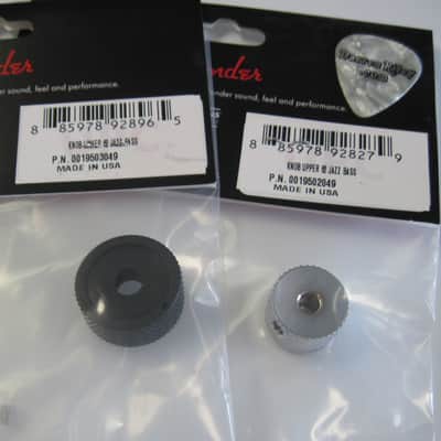 Fender American Vintage 62 Jazz Bass Concentric Knobs 0019502000 0019503000 image 3
