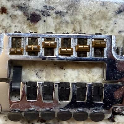 Schaller 456 Stud Mount Adjustable Bridge With Fine Tuners - Chrome image 4