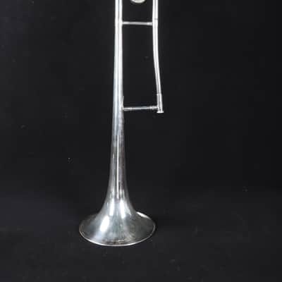 King 606 Student Model Tenor Trombone 2010s - Clear-Lacquered Brass image 7