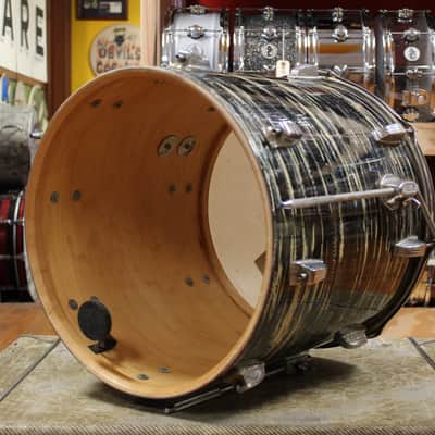 1969 Ludwig Hollywood in Black Oyster Pearl 14x22 8x12 9x13 16x16 image 15