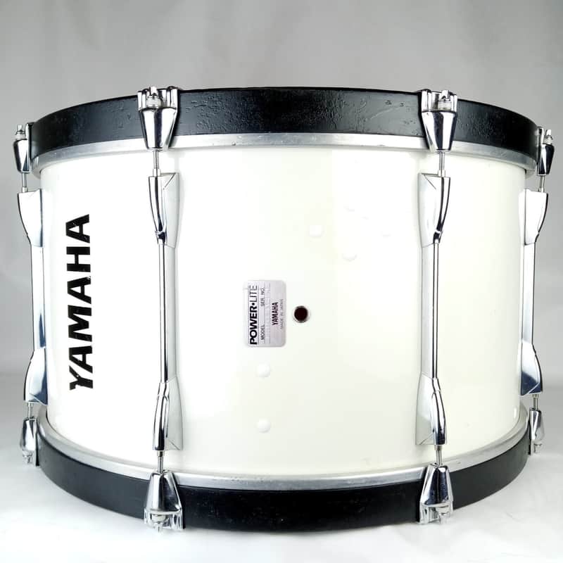 Yamaha Piano White 14x24"Bass Drum M6124U Powerlite Model Japan Vintage 80s Kick image 1