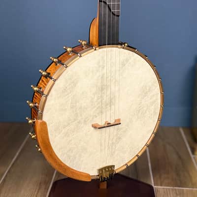 Limited Edition Ome Jasmine 12" 5-String Curly Maple Banjo with Mahogany Neck & Rolled Brass Tone Ring (only 25 made) image 3