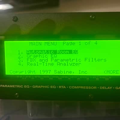Sabine PowerQ ADF-4000 Series total sound control, multiple sound shaping effects with IEC power cable and rack mount bolts/washers image 2