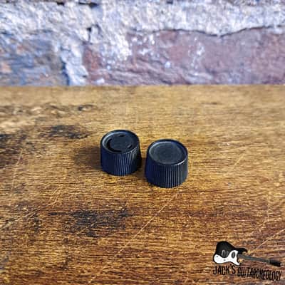 Kent / Teisco MIJ Volume & Tone Cupcake Knob Set of 2 (1960s Black) image 2