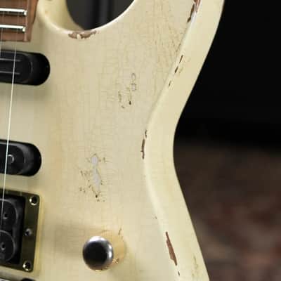 Jackson Custom Shop Special Edition PC1 Phil Collen Signature HSS FR84 Electric Guitar - Nitro Tour Relic Vanilla Shake with Hardshell Case image 15