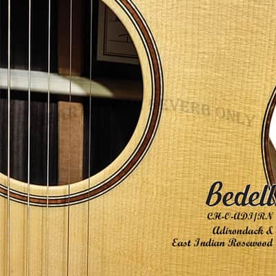 Bedell Coffee House Orchestra Natural Adirondack spruce & Indian rosewood handmade guitar image 9