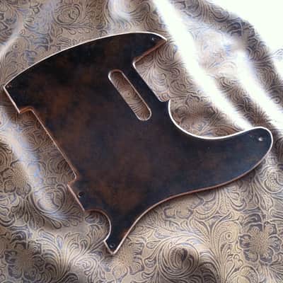 Custom Tooled Leather Pickguard Fits Fender Telecaster Esquire image 1