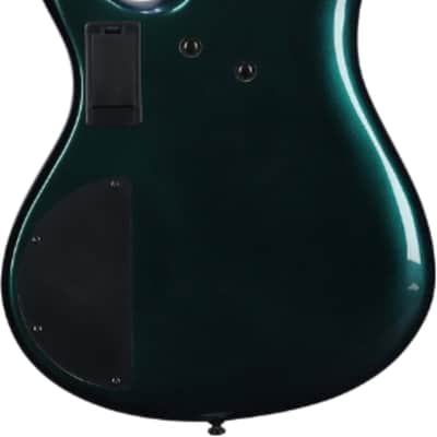 Ibanez SRMS725 Multi-Scale 5-String Bass Guitar, Panga Panga, Blue Chameleon image 3