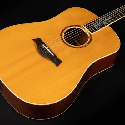 2000 Taylor XXV-DR 25th Anniversary - Natural | USA Limited Edition #350 / 500 Dreadnought Acoustic Guitar Quilted Sapele 18k Gold Inlays | CoA OHSC image 6