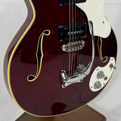 Mosrite Celebrity Hollowbody Electric Guitar W/ Case 1967 - Cherry Red image 2