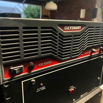 Crown CE1000 2-Channel Power Amplifier 2000s - Black and Red image 1