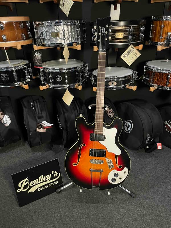 *USA MADE* Late 1960’s/Early 1970’s Mosrite Celebrity II 6-String Hollow-Body Electric Guitar in Orville Brown w/ Hardshell Case image 1