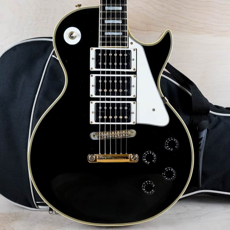 Greco EG600P Peter Frampton Model MIJ 1978 Black 3 PU Custom Maxon Pickups Vintage Japan w/ Bag image 1