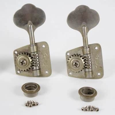 1977 Vintage Fender Precision/Jazz/Telecaster Bass Lefty TUNERS Left-Handed USA 1960s-1970s Nickel image 4